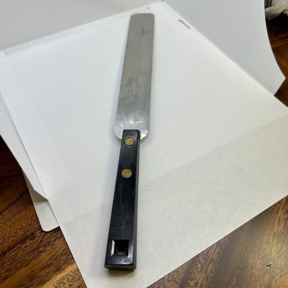 Vintage Wisehold Icing Spatula Utensil Stainless Steel Black Handle USA - Picture 9 of 9